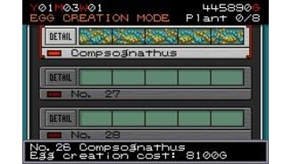 Once you have the full DNA sample, you can create eggs so that you will have dinosaurs in your park