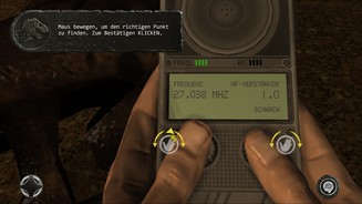 Jurassic Park: The GameDie richtige Frequenz finden? Klingt knifflig, ist es aber nicht, weil uns die grüne Anzeige nahezu jede Köpfchen-Arbeit abnimmt.