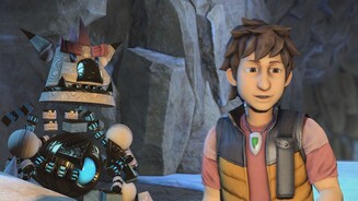 Knack - Eigene ScreenshotsZur Expedition gehört auch der junge Lucas, der Assistent von Doktor Vargas.