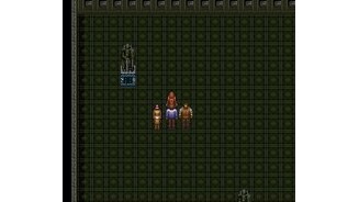 A large room with statues