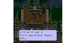 A romantic scene between Orsted and princess Alicia. This medieval chapter opens after you have completed all the others