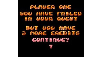 Continue screen