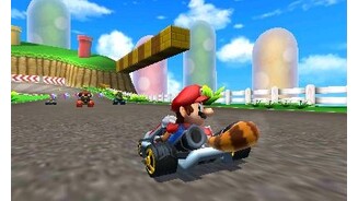 Mario Kart 7Der Waschbärschwanz sieht nicht nur schick aus, sondern ist auch eine gefährliche Waffe.