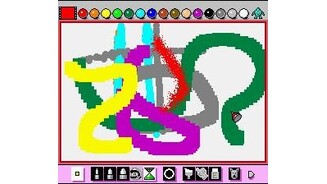 Various types of brushes can be used to paint with