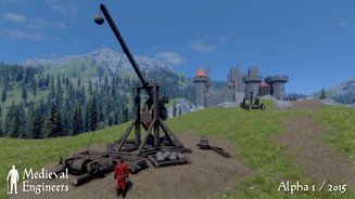 Medieval EngineersDas Katapult aus dem Trailer hatte ein Spieler schon nach wenigen Stunden nachgebaut. Es funktioniert nur nicht. Noch nicht.