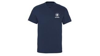 GameStar Classic Logo V-Neck T-Shirt (Navy Blau)