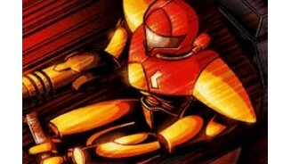 Samus en route to planet Zebes.