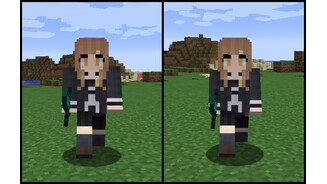 Minecraft - Vergleichsbilder - Charaktere mit dünneren Armen