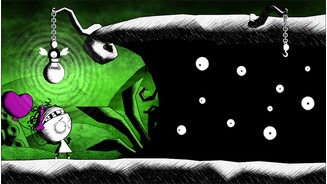 Murasaki BabyEines der ersten Rätsel: Wir schrauben die Glühbirne per Touchscreen eine Fassung weiter und gleich flattern die gruseligen Augen aus ihrem Versteck.
