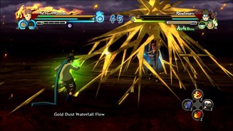 Naruto Shippuden: Ultimate Ninja Storm RevolutionDer vierte Kazekage gehört zu den stilvollsten Neuzugängen: Er setzt Goldstaub als Waffe ein.