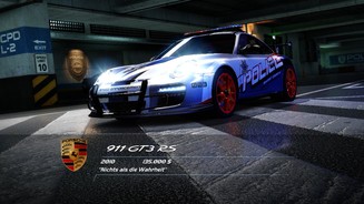 Need for Speed: Hot PursuitWie cool Polizeiwagen aussehen können, demonstriert dieser Porsche 911 GT3 RS.