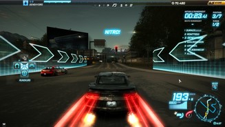 Need for Speed WorldDer Einsatz von Nitro lohnt sich. Häufig bringt uns der Geschwindigkeitsschub wertvolle Sekunden und hilft uns bessere Platzierungen zu erreichen.