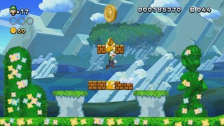New Super Luigi UIn den Level-Hintergründen finden sich immer wieder Luigi-Büsten, -Bilder und -Statuen.