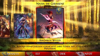 Order + Chaos Duels Mit dem Helden wird auch das Starterdeck gewählt.