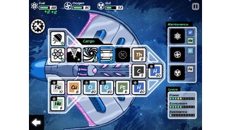 Out TherePlaner + Erbauer: In unserem gut gefüllten Raumschiff ist noch Platz für einen Ressourcenstapel oder eine neue Systemkomponente.