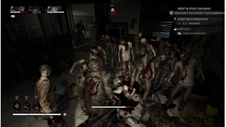 Overkills The Walking DeadLärm lockt Zombies an. Um nicht von unendlichen Horden überrannt zu werden, schwingt ihr einen Großteil der Partie eure Nahkampfwaffe.