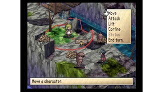 Choose an action from the menu for this turn