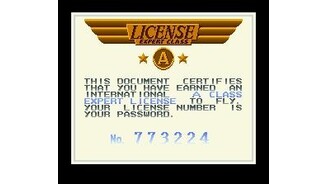 When you do score enough points you advance to the next lesson and receive a password. You cant save your game in between missions