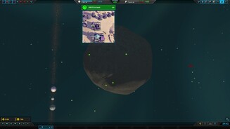 Planetary Annihilation: TitansWir inspizieren einer der neuen Asteroiden, die zufällig spawnen können. Währenddessen zeigt uns die neue automatische Bild-in-Bild-Funktion nun direkt, was gerade passiert.