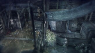 RainDas Mädchen oben in der Mitte ist durch eine Schlammpfütze mit Matsch bedeckt. Wir lassen sie gleich durch die Tür auf unsere Seite.