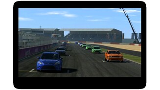 Real Racing 3Real Racing 3 hat einiges zu bieten, beispielsweise ein Fahrerfeld von bis zu 22 Fahrern.