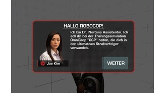 RoboCop: The Official Game...in dem ihm bekannte Gesichter aus der Filmvorlage alle wichtigen Handgriffe erklären.