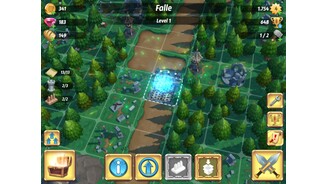 Royal Revolt 2Fallensteller in Ausbildung: Anfangs ziert noch sehr viel Grün den Pfad zu unserer Burg.