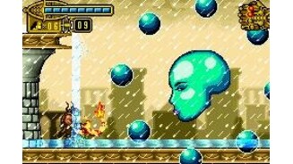 Other boss to defeat: this time, it has a watery aspect and is surrounded by 8 balls. Destroy these balls and continue attacking!