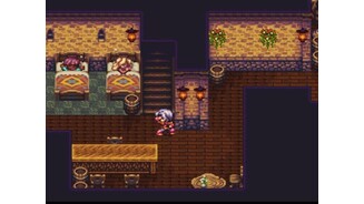 Hawk is sneaking past the sleeping people, on hiway to the treasure chest