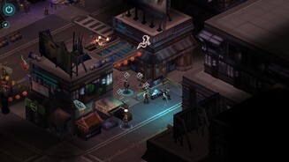 Shadowrun ReturnsFast wie ein Adventure: Am Missionsziel angekommen klappern wir häufig Hotspots ab.