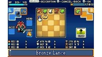 Use your inventory screen to set up quick-slot items such as herbs for use in battle, or to equip various items