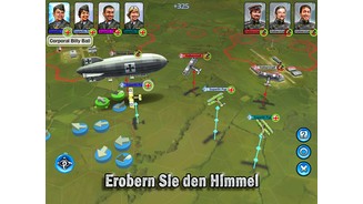 Sid Meiers Ace Patrol
Üblicherweise tummeln sich eine Handvoll Jäger und ab und zu ein Zeppelin am Himmel über der Front.