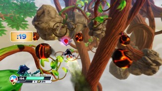 Skylanders: Swap ForceIn der Swap-Herausforderung für Raketenbeine boosten wir uns durch gefährliche Felsen