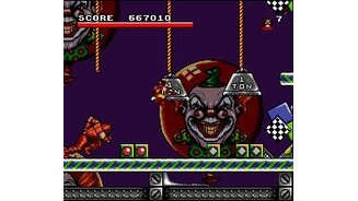 In his second level, Wolverine has to kill this red thing before the end of the level.