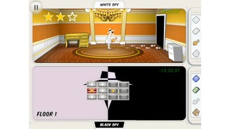 Spy vs SpyAuf der Karte sieht man alle Räume im Überblick – und ob sich darin Beutegut befindet.