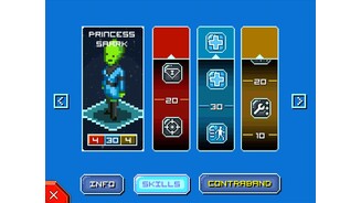 Star CommandJedes Crewmitglied sammelt Erfahrung: Prinzessin Saark hat hier den „Alle Heilen“-Skill erlernt.