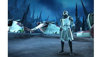Star Wars: Clone Wars AdventuresScreenshots zur Erweiterung »Mission on Iceberg 3«, die als als Brücke zwischen der dritten und vierten Staffel der TV-Serie dient und vier neue Level liefert, in denen das Mon Calamari-System gerettet werden muss.