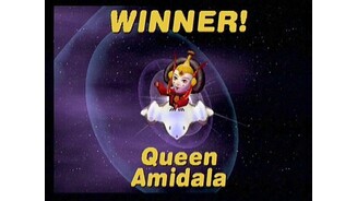 Have ship, will race. Each character sports a related vehicle as their racer, as Amidala uses her reflective Royal Transport.