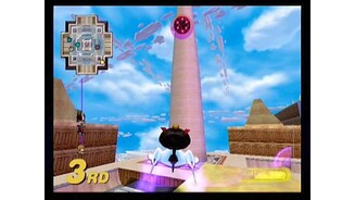 The White Tower. Amidala and pals race below the crowded Coruscant skyways.