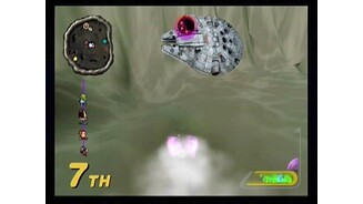 .5 past lightspeed? Where can I get one? Unfortunately, the Falcon isnt controllable...it merely flies around the background of the asteroid level.