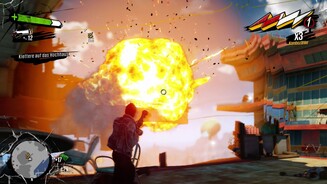 Sunset OverdriveFette Explosionen gehören bei Sunset Overdrive zum guten Ton.