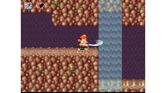 A mighty paladin destroys a rock with his legendary sword!