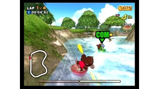 A monkey race on the river