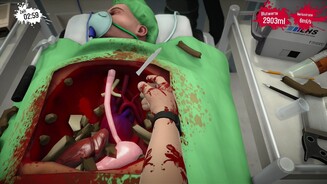 Surgeon Simulator - PS4-ScreenshotsHerumfliegende Organe und literweise Blut. Der schwarze Humor gefällt nicht jedem, ist aber das positivste am ganzen Spiel.