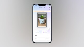 SwitchBot AI Art Frame App - Die Hauptansicht des ausgewählten Bilderrahmens.