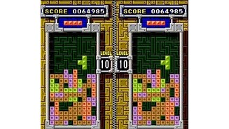 Mixed Match game 3: putting highest scores in Tetris A-TYPE.