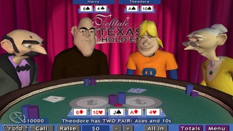Telltale Texas Hold’em (2005) Mit der Poker-Simulation Telltale Texas Hold’em erschien 2005 das erste eigene Spiel der Entwickler. Der Spieler tritt in einem Turnier in Las Vegas gegen vier skurrile Charaktere an, die noch nicht wie in den späteren Titeln Lizenzfiguren darstellen. Texas Hold’em war laut Telltale vor allem dafür gemacht, die neue digitale Verkaufsstrategie zu testen.