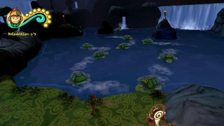 The Last TinkerEine schöne Idee: In dieser Anspielung auf Frogger bewegen sich die Schildkröten und der Wasserstand im Rhythmus der Musik.