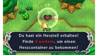 The Legend of Zelda: A Link Between WorldsZelda-typisch findet Link auf seiner Reise durch Hyrule viele versteckte Herzteile, die ihm mehr Lebensenergie bescheren.