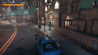 Tony Hawks Pro Skater 1+2In jedem Level gilt es bestimme Missionsziele zu erfüllen, bevor ihr ins nächste Areal dürft. Hier überspringen wir parkende Autos in Minneapolis.